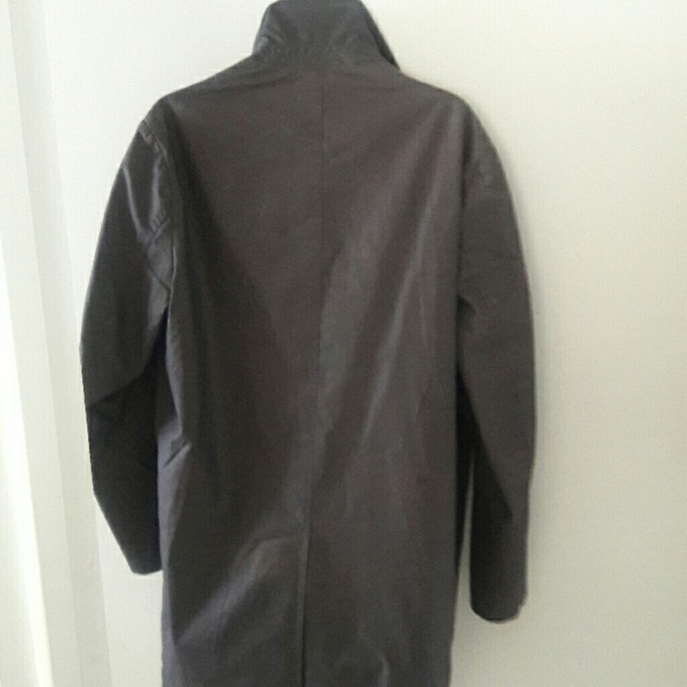 Premium Style Gray Rain Coat, Medium - Picture 5 of 6